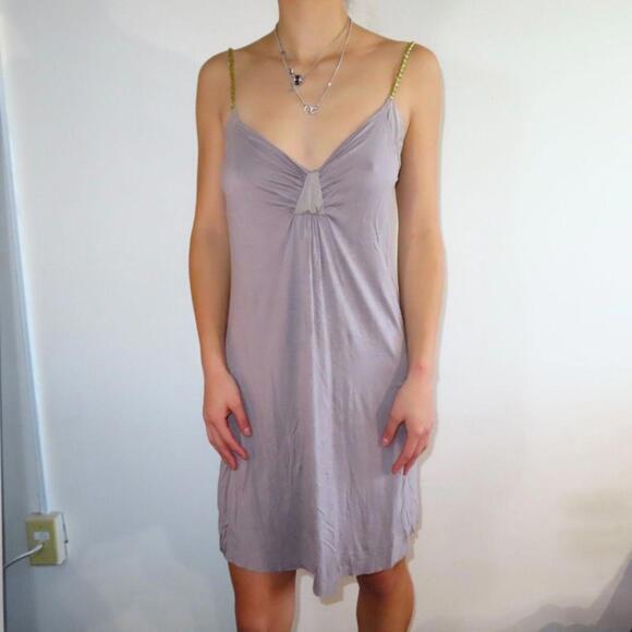 Armani Exchange Women's Tan and Gold Dress - Picture 1 of 5